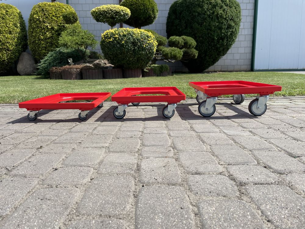 Wózek transportowy NOWE z ABS  410x610mm do skrzynek
