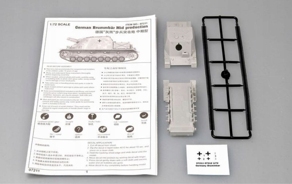 Model plastikowy do sklejania Trumpeter czołg Brummbar 07211