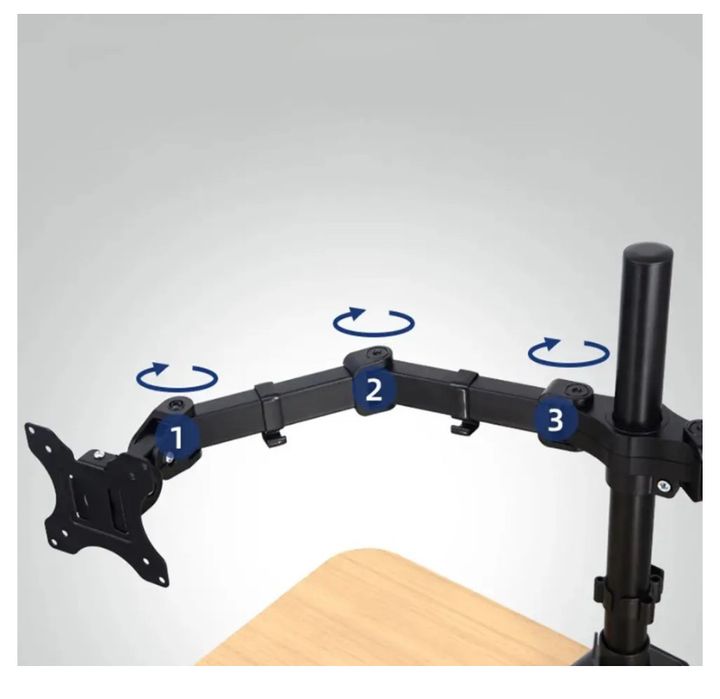 Крепление настольное на два монитора Z022 17"-33