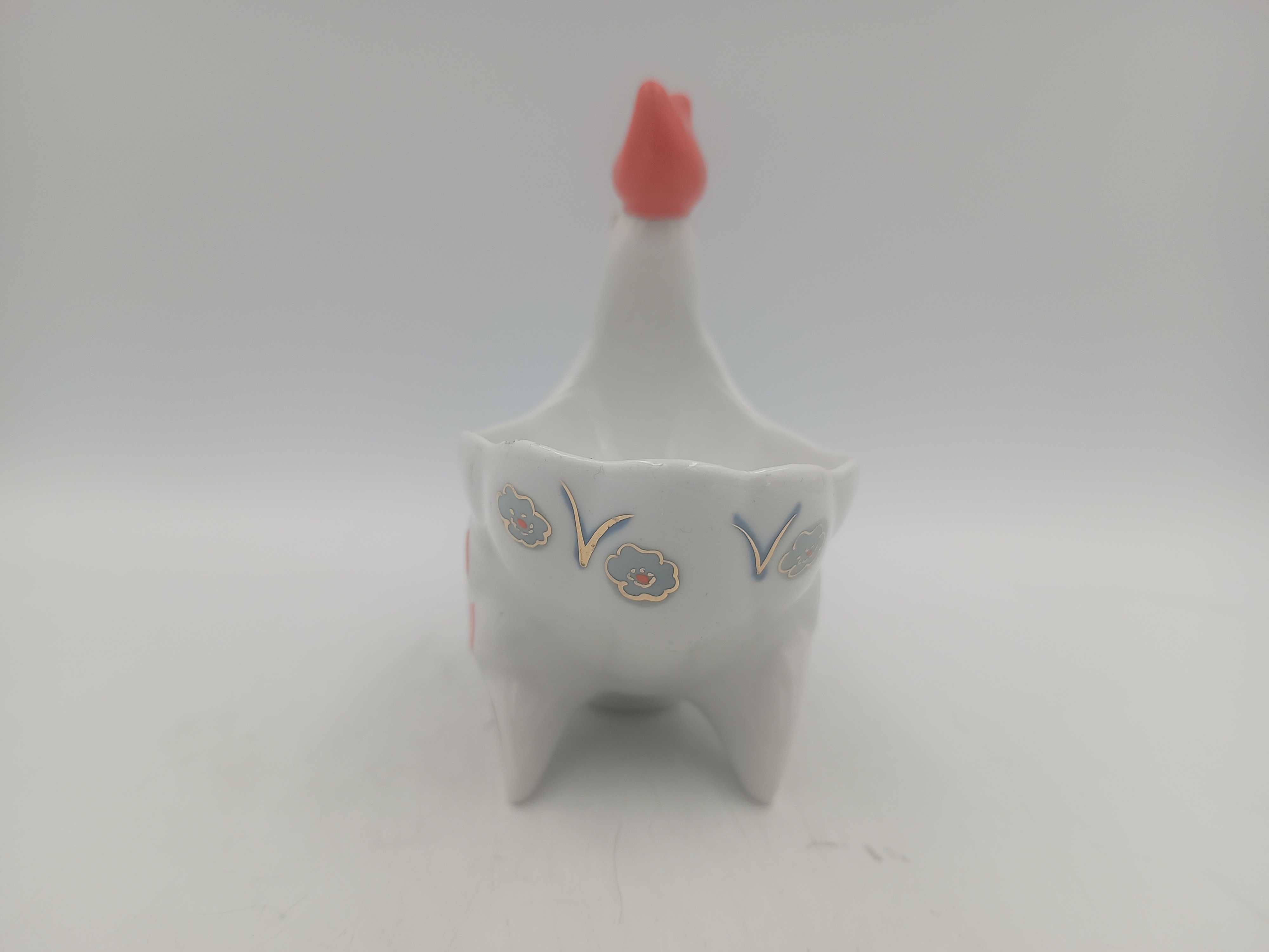 Solniczka kogut Połonne porcelana z PRL