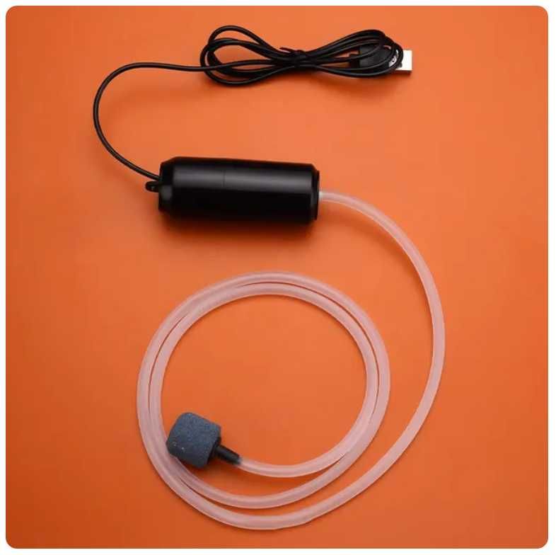 USB бесшумный оксигенатор для аквариума, насос для подачи кислорода