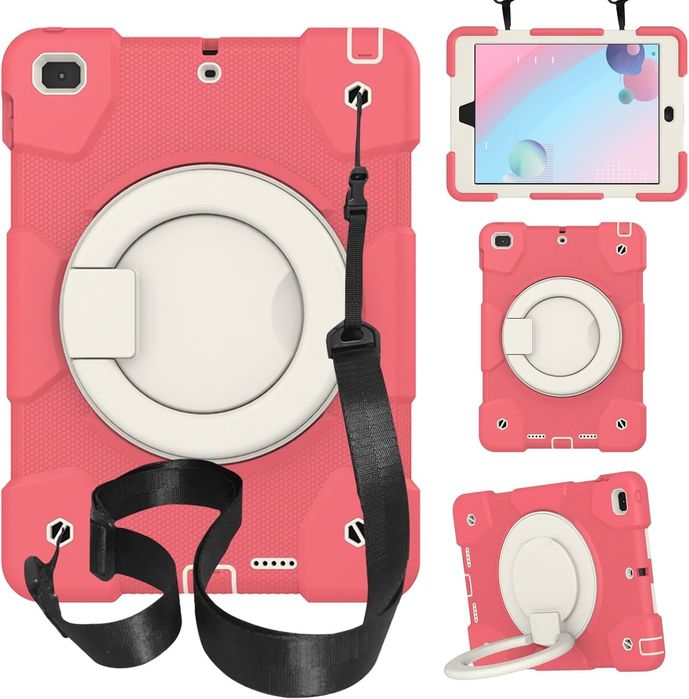 Etui do iPad Mini 5/4 7.9" z Podstawką i Paskiem na Ramię Różowe