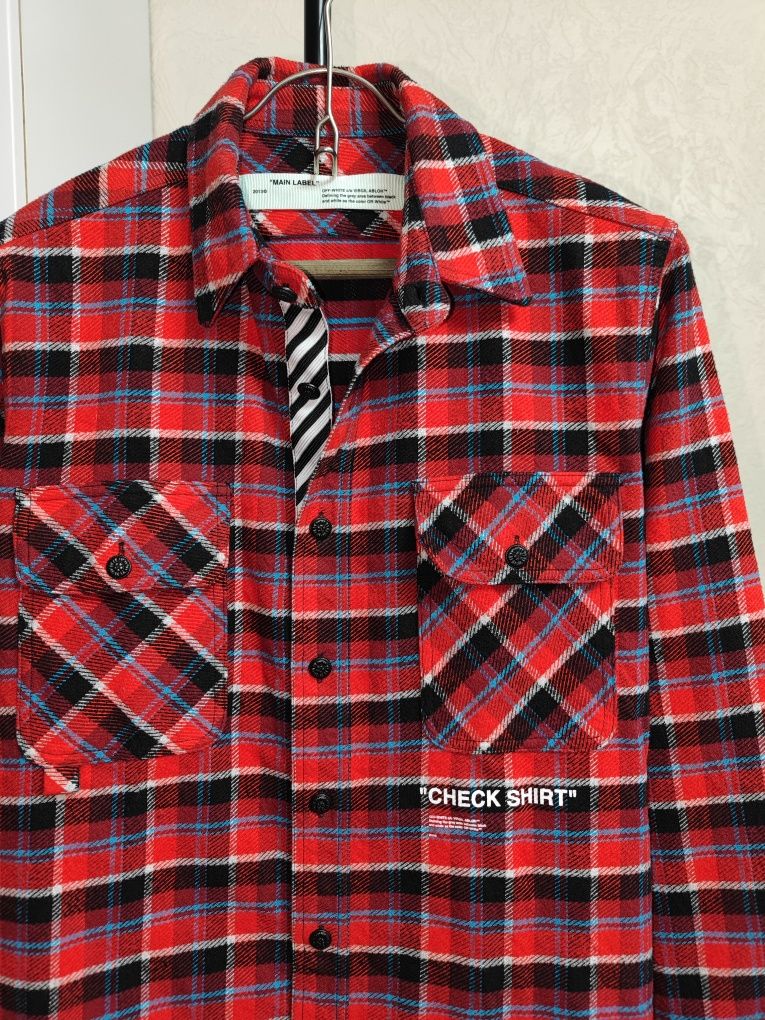 Фланелева сорочка OFF-WHITE QUOTE FLANNEL SHIRT
оригінал