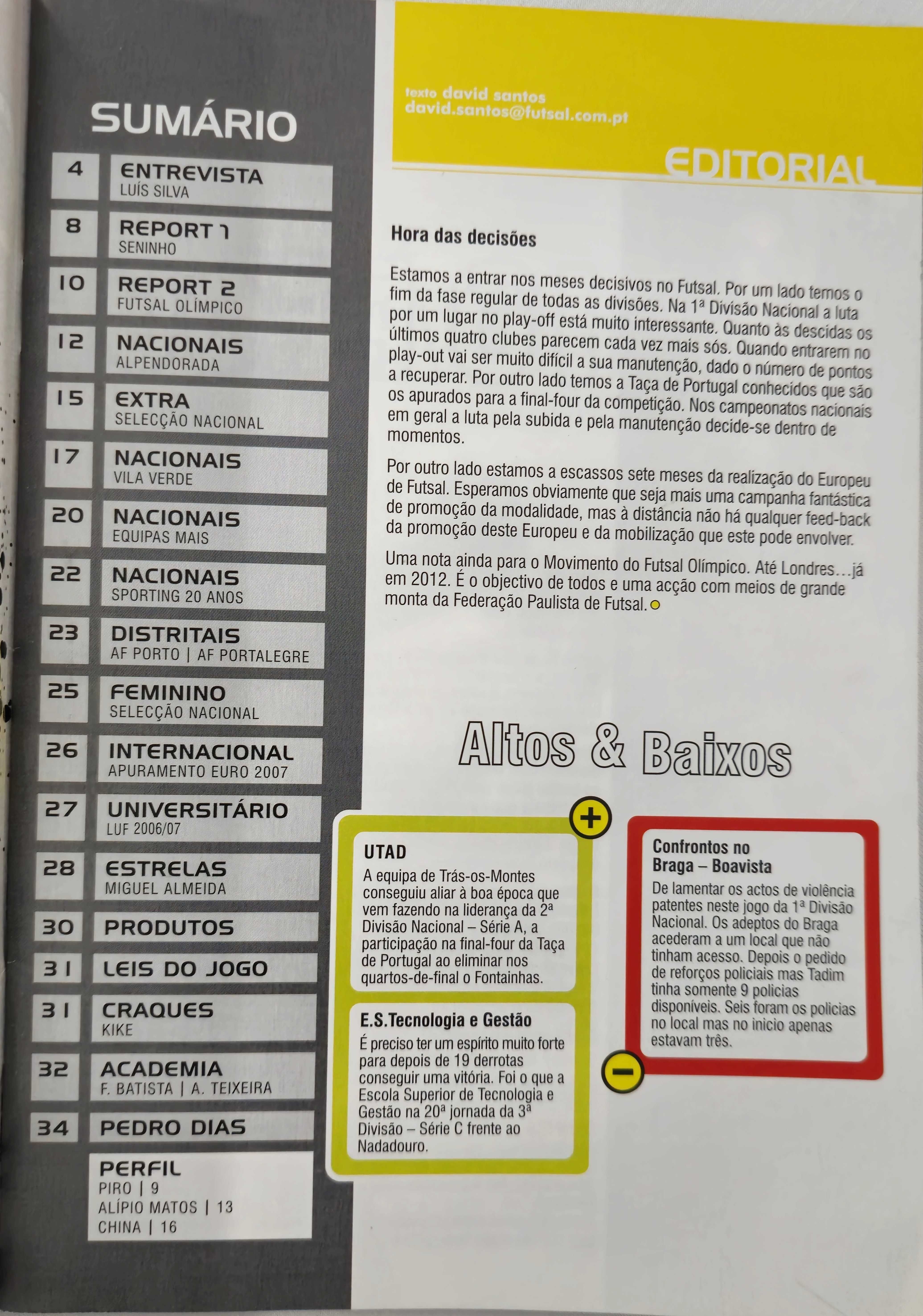 Revista Futsal.com Magazine - Nº14 Março/Abril 2007