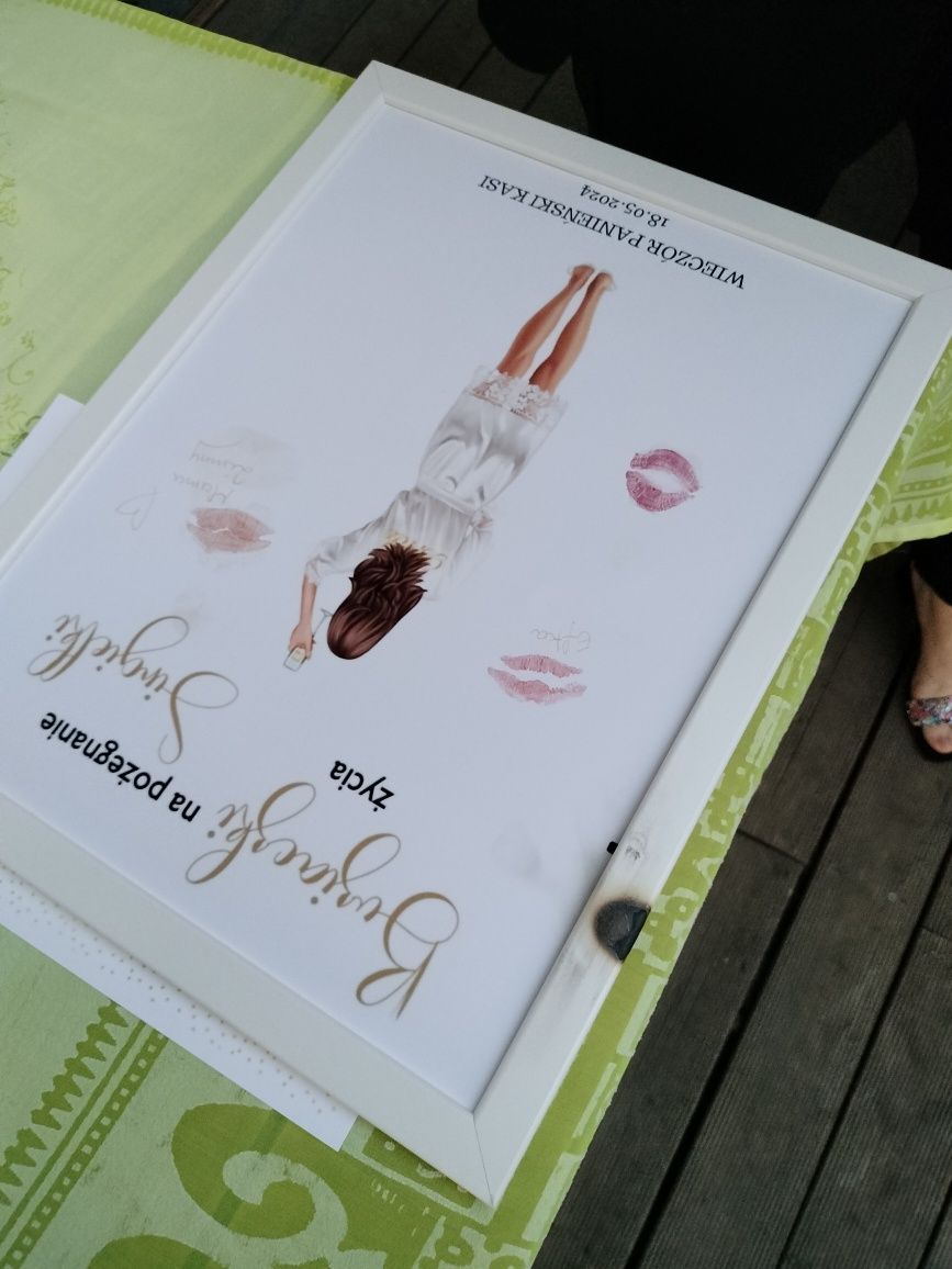 Plakat prezent podziękowanie wieczór panieński