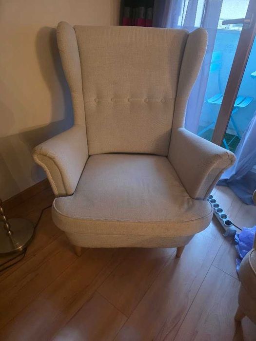 Poltrona Strandmon Cinza Claro