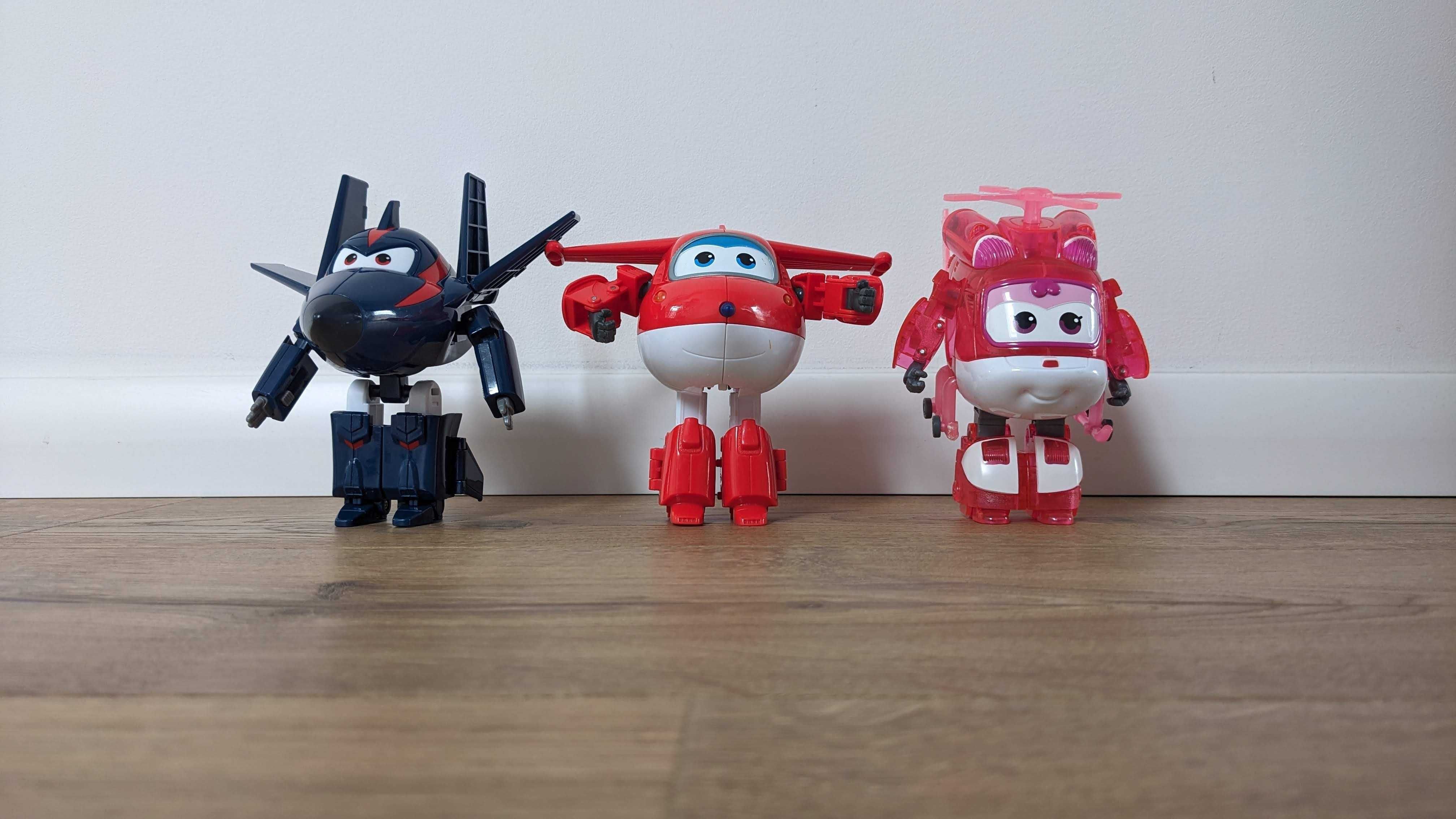 Super Wings Figurki Transformujące zestaw - Jett, Dizzy i Chase