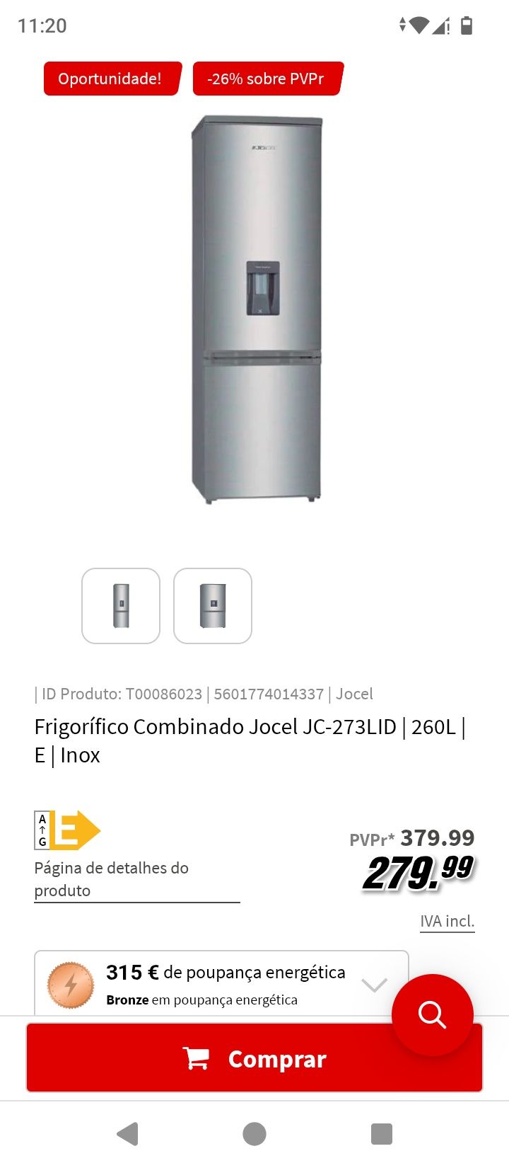 Frigorífico combinado