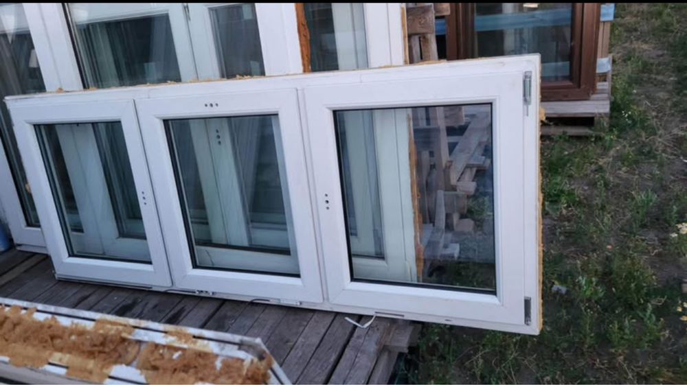 Okna PCV 143x144, 113x233, 81x200, 153x261, 163x116 i inne