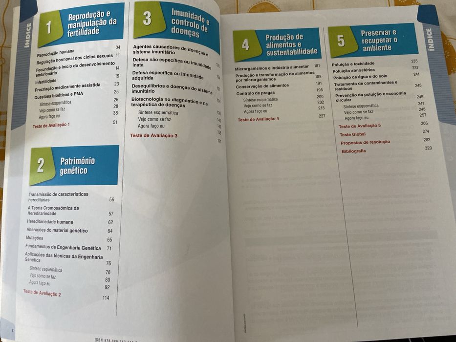 Preparar os testes, biologia, 12ano