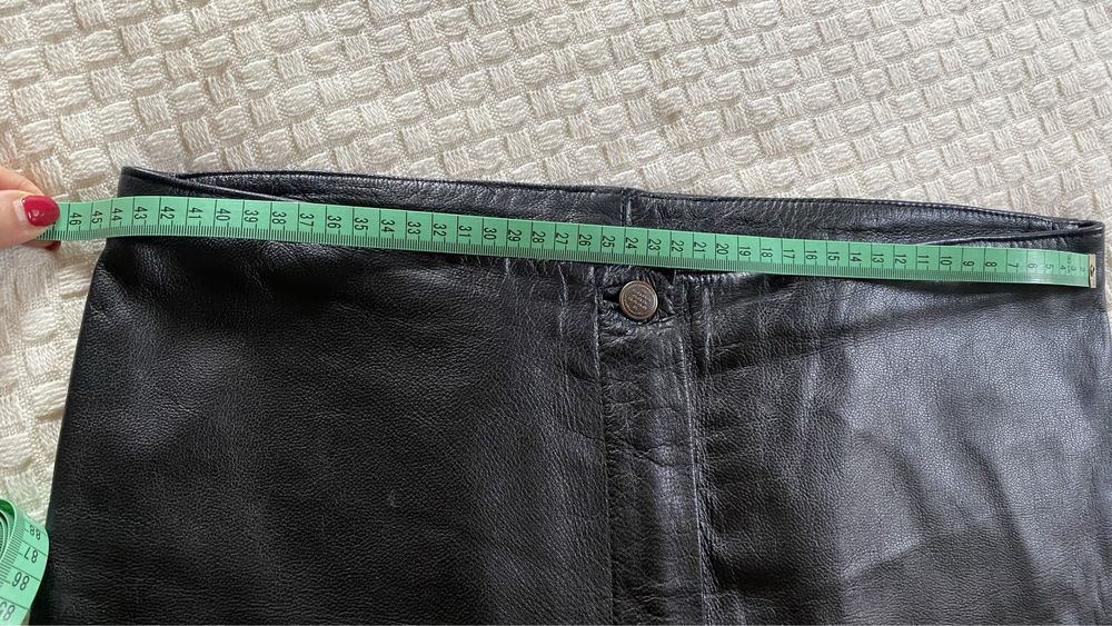 Spodnie skórzane damskie M