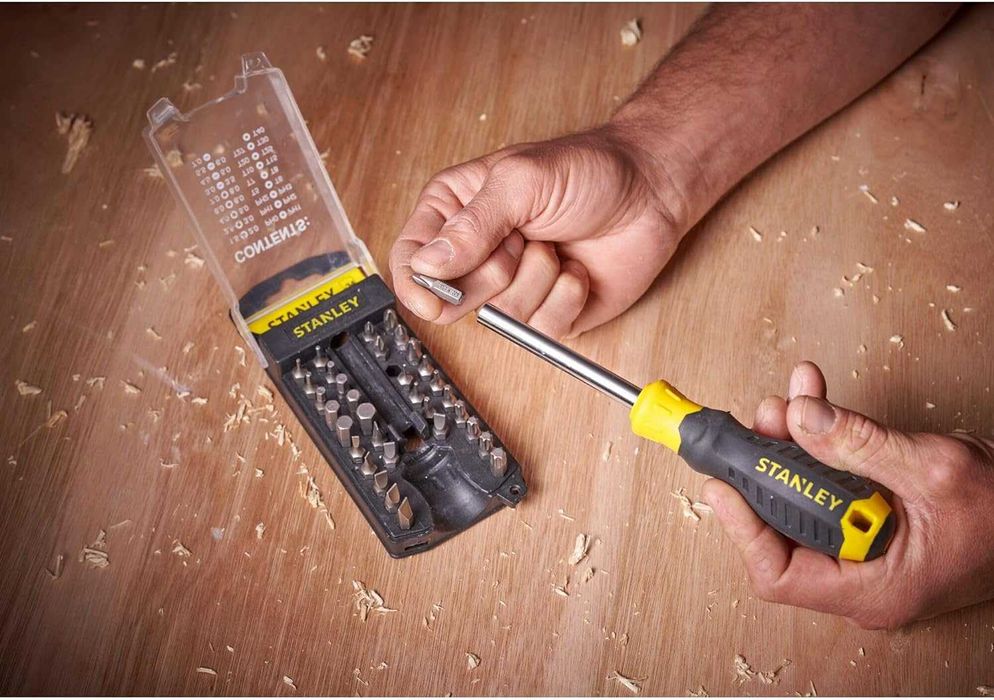 STANLEY Chave de fenda multipontas, inclui 34 pontas cabo bimaterial