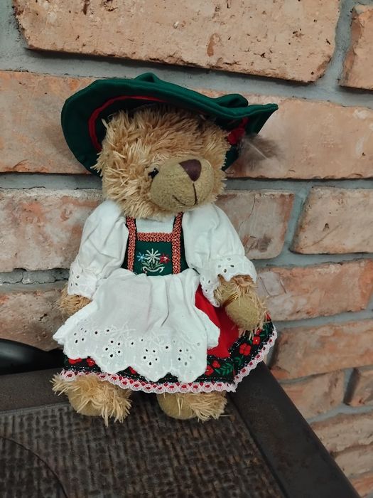 Stylowy mis retro vintage pluszak maskotka