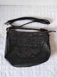 Mala/Bolsa Cinza Escuro e Negra