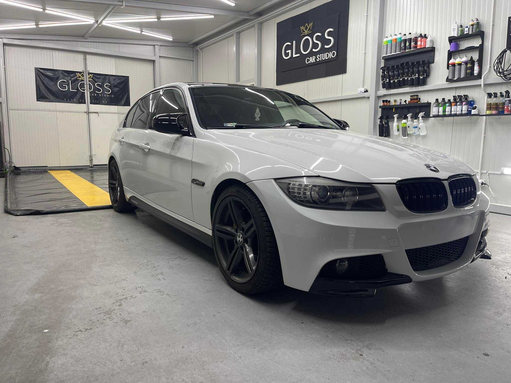 Splitterki Przód Flapsy BMW E90 E91 LCI CZARNY POŁYSK / CARBON