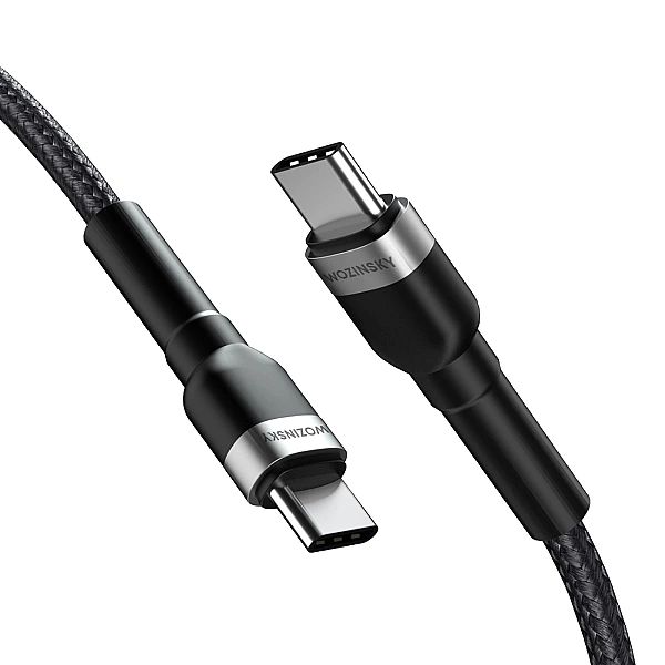 Kabel Wozinsky WNBCC1 USB-C / USB-C PD 65W 1 m - czarny