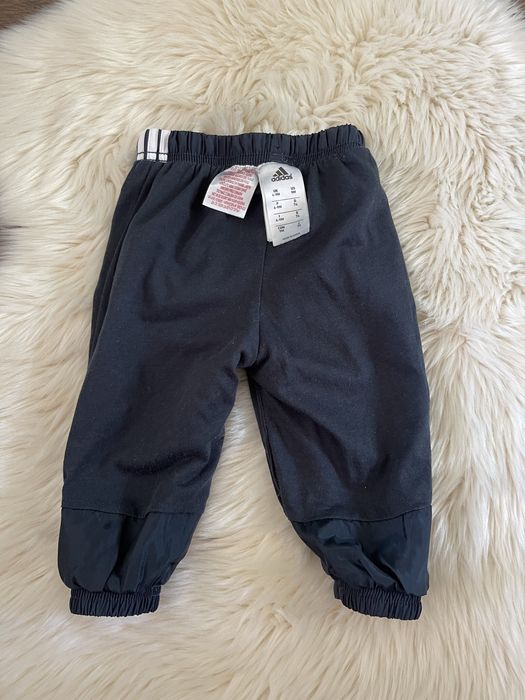 Adidas ortalionowe dresy spodnie dresowe granatowe 6 9 miesięcy 68 72