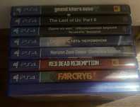 Продам 8 дисков на ps4