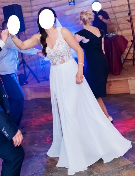 Suknia ślubna - biała - rozm.38/40 - stan idealny !