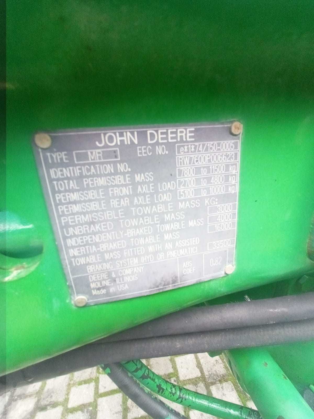 Трактор John Deere 7600 - 1995 рік