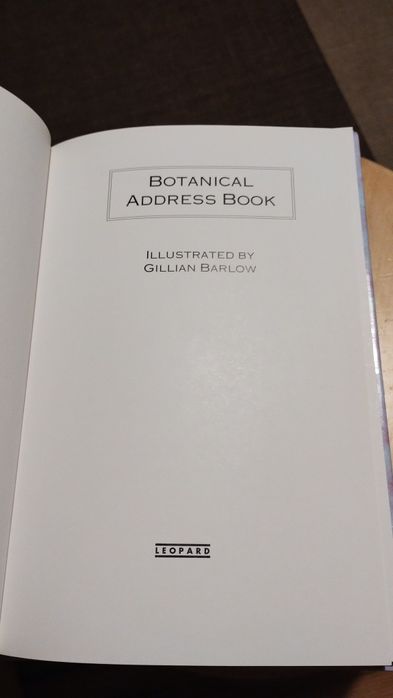 Grafika botaniczna roślinna 24 szt książka adresowa
