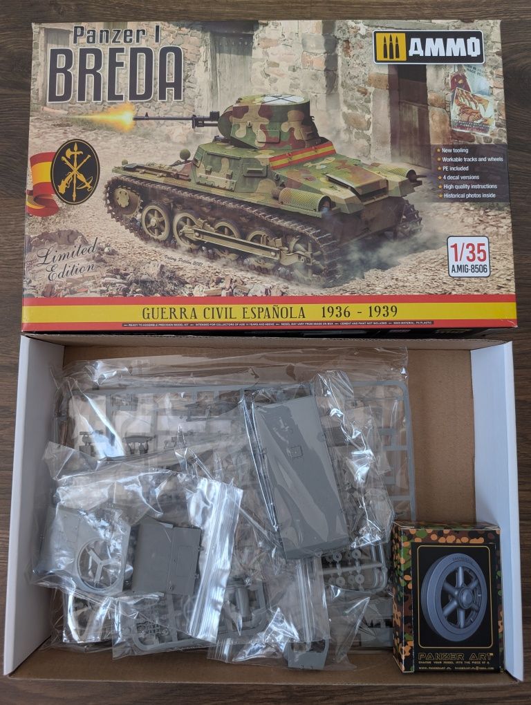 Ammo MiG 8506 Panzer I Breda + koła jezdne PanzerArt 1/35