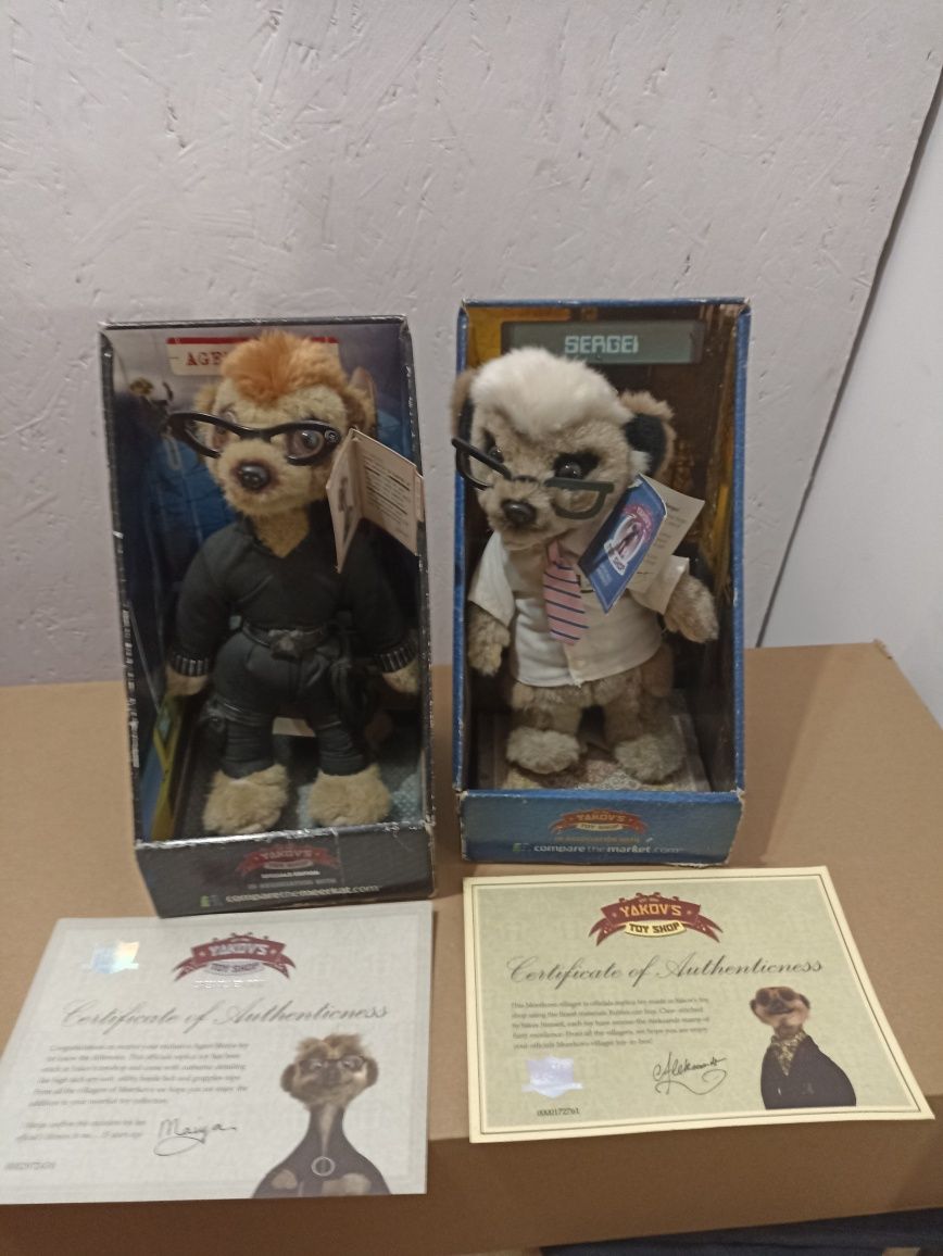 Dwie kolekcjonerskie Maskotki surokatki Yakov Shop Toys