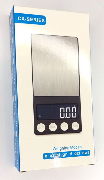 Waga elektroniczna jubilerska kuchenna precyzyjna 0.1 g podświetlana