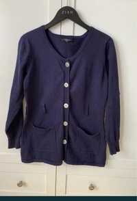 Sweter rozpinany Max Mara Weekend rozm. XS S granatowy