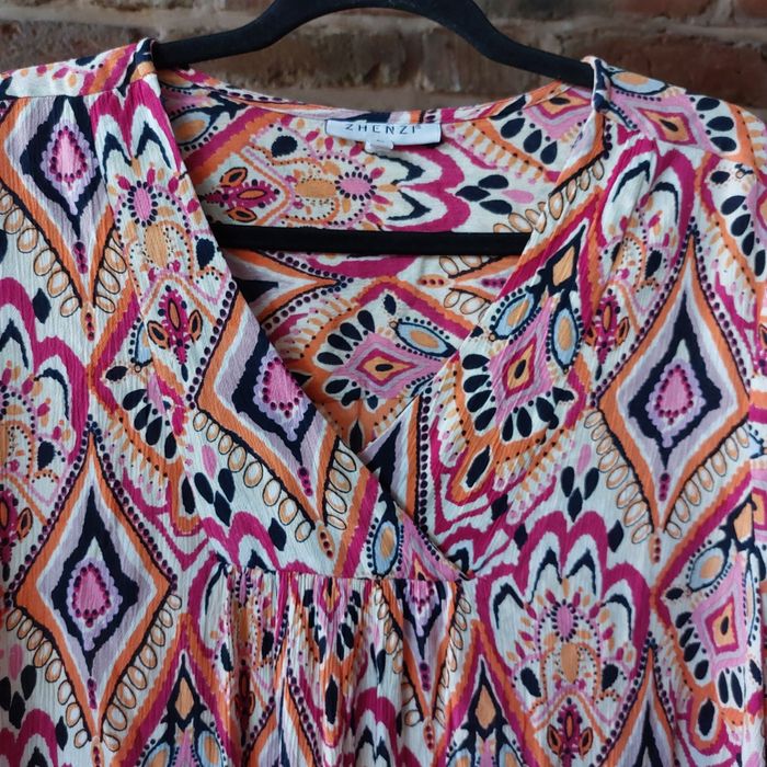 Luźna sukienka w stylu boho L/XXL