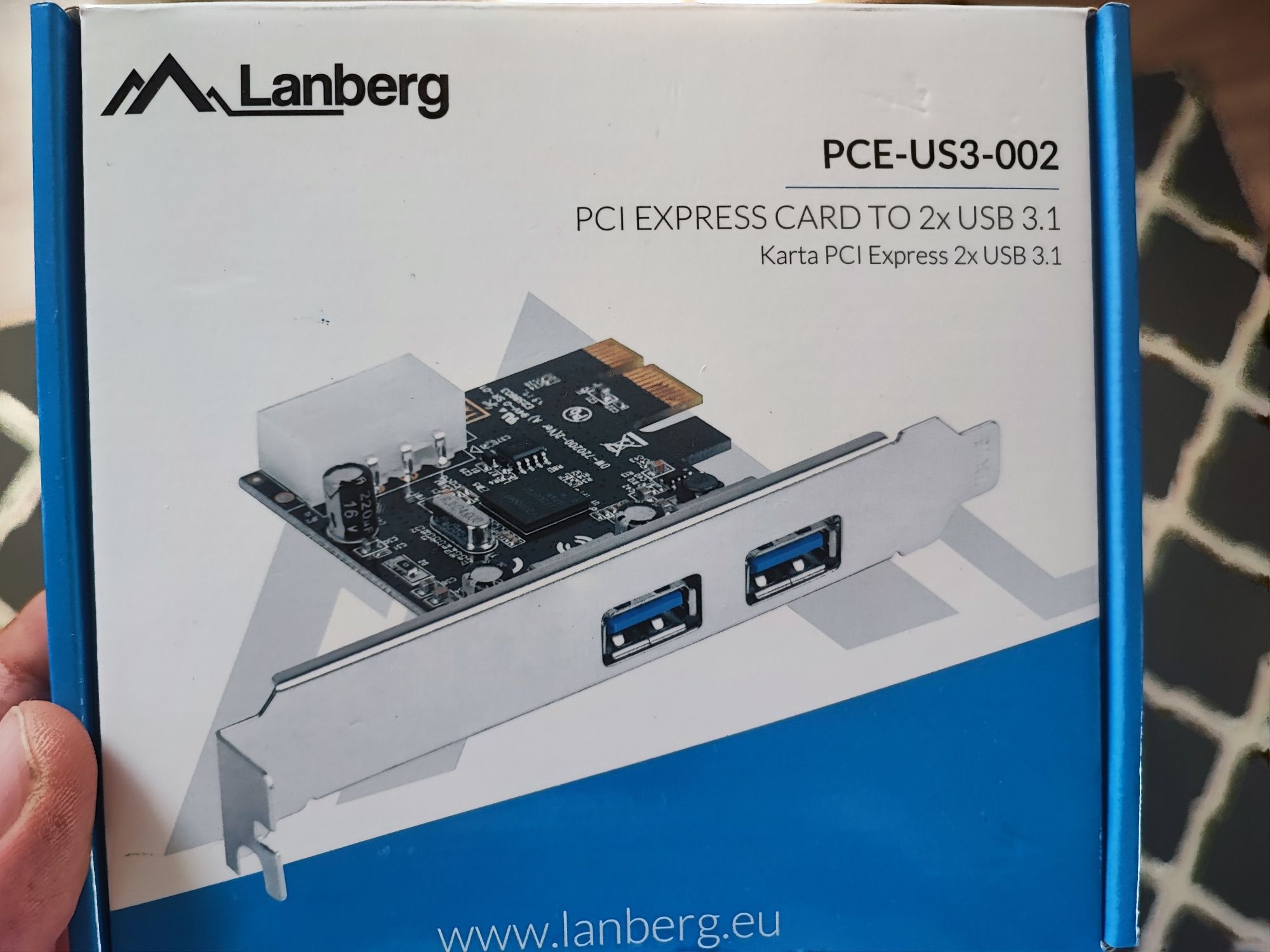 Karta usb 3.0 3.1 lanberg pcie pci express