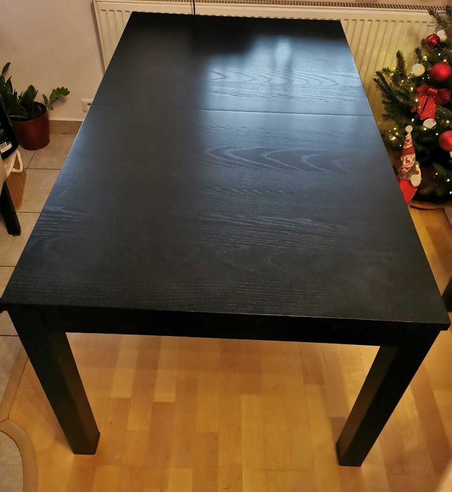 Stół rozkładany czarny