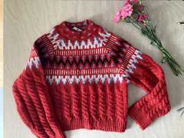 Sweter szwajcarski wzór Zara r. 38