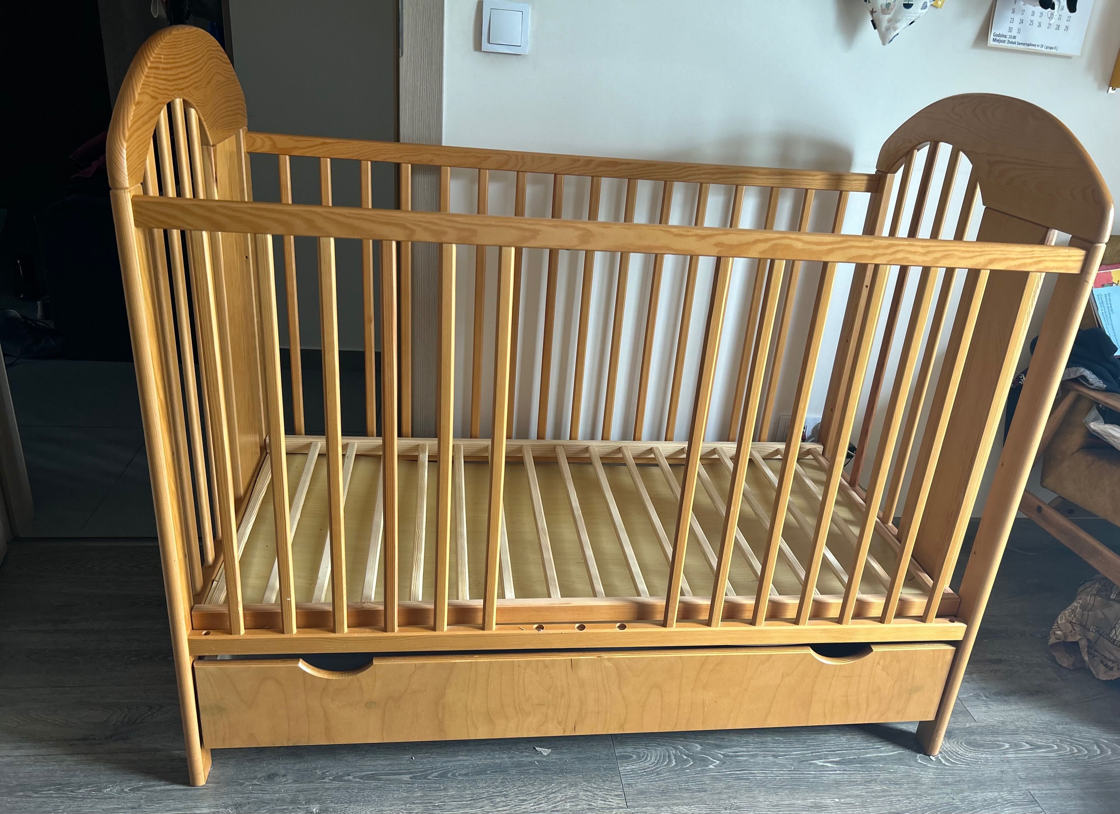 Łóżeczko niemowlęce Jardrew 120x60 cm + materac