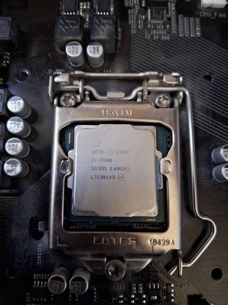 2x4Gb ram ddr4, i5 7500, b250-hd3p, gtx 1050 Ti