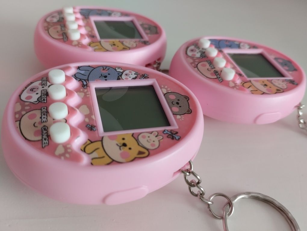 3 x nowe tamagotchi interaktywne zwierzątko róż gruby design