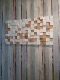 Obraz 3 D drewniana mozaika