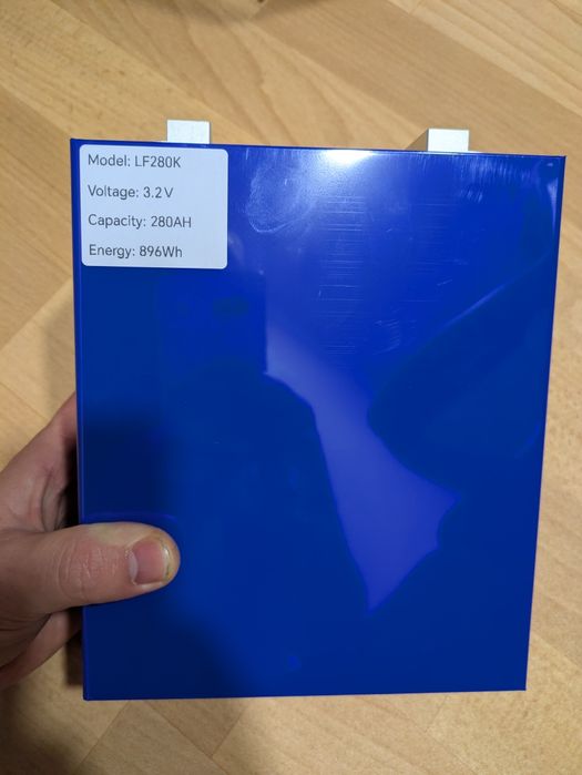 EVE 280 ah 3.2v LiFePO4 батарея, акумулятор ячейка
Акумулятори ячейки