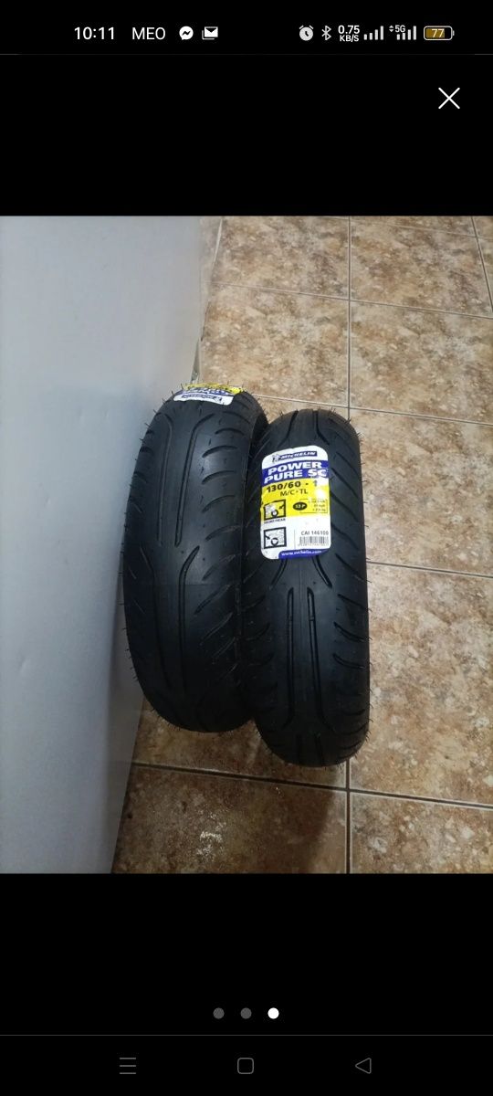 Pneu Michelin 130 60 r13 novos