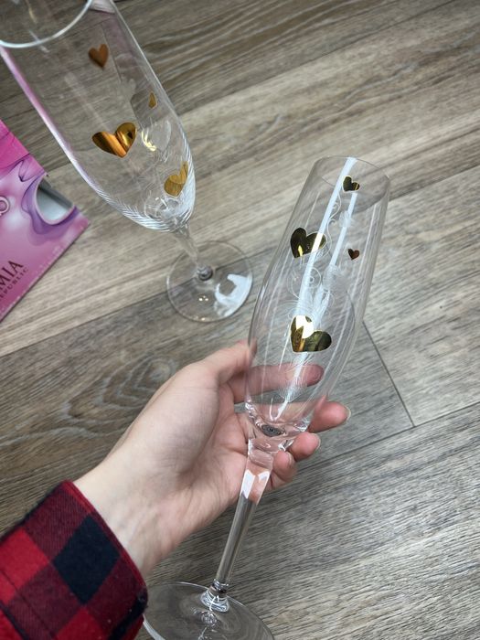 Весільні бокали, бокали на 14 лютого