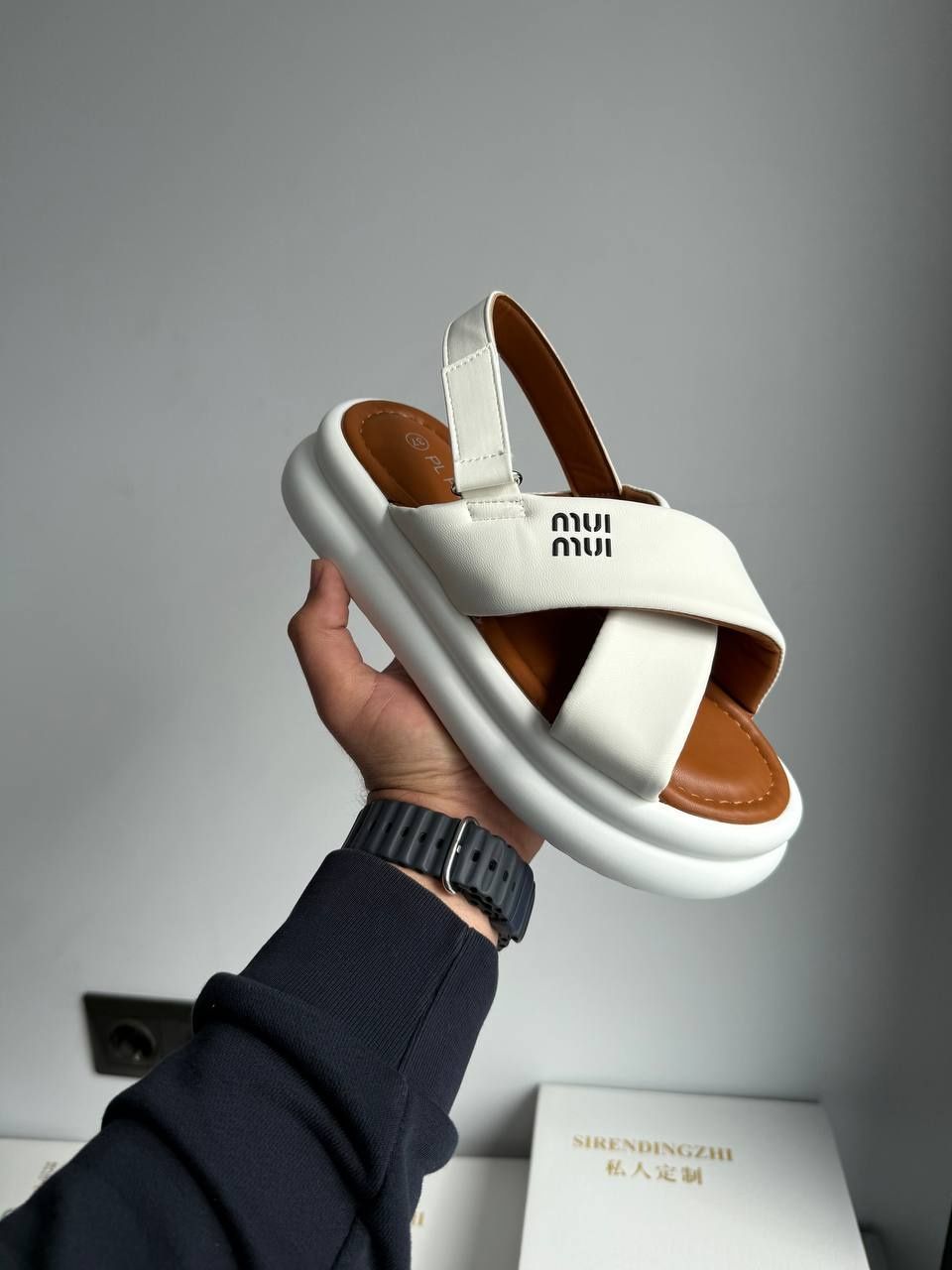 р36-41 Босоніжки Miu Miu white