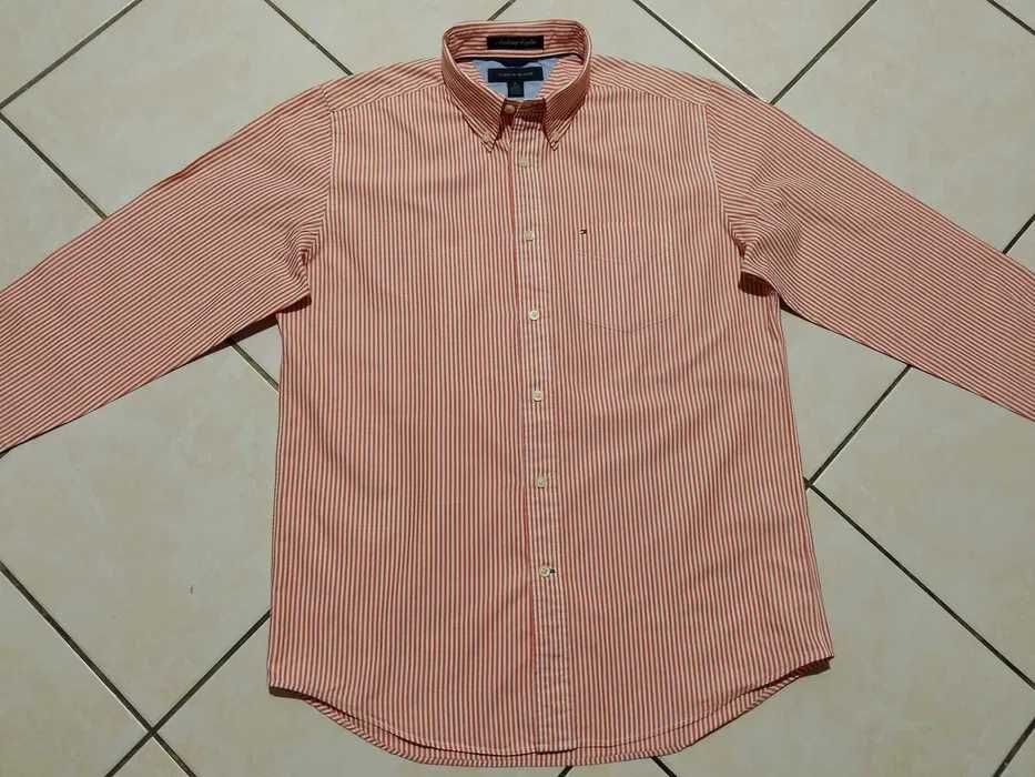 TOMMY HILFIGER USA - NOWA! z LOGO Koszula Męska rozmiar L