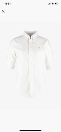 Ralph Lauren koszula biala bawelniana krotki rekaw XL nowa