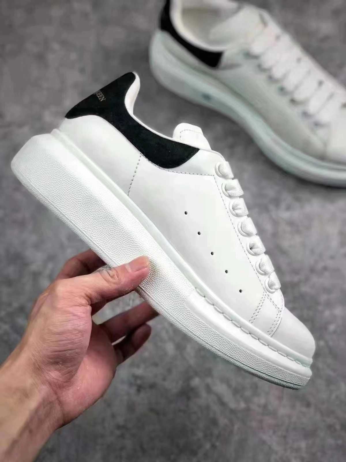 WhiteBlack\AlexanderMcQueen*Damskie*Moda UnisexTrampki.44