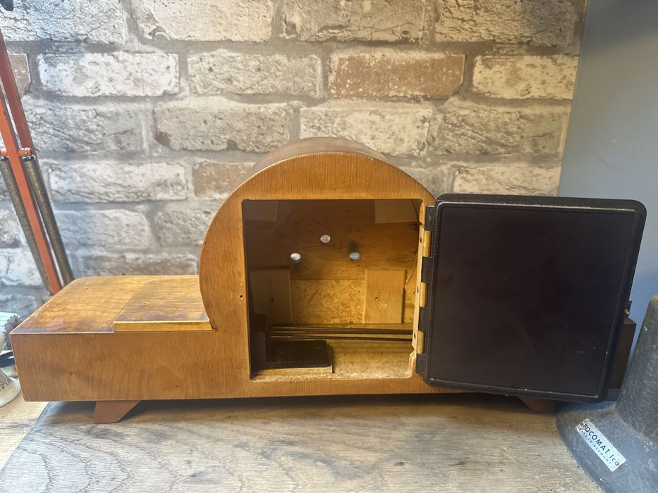 Skrzynia obudowa zegara kominkowego+gongi