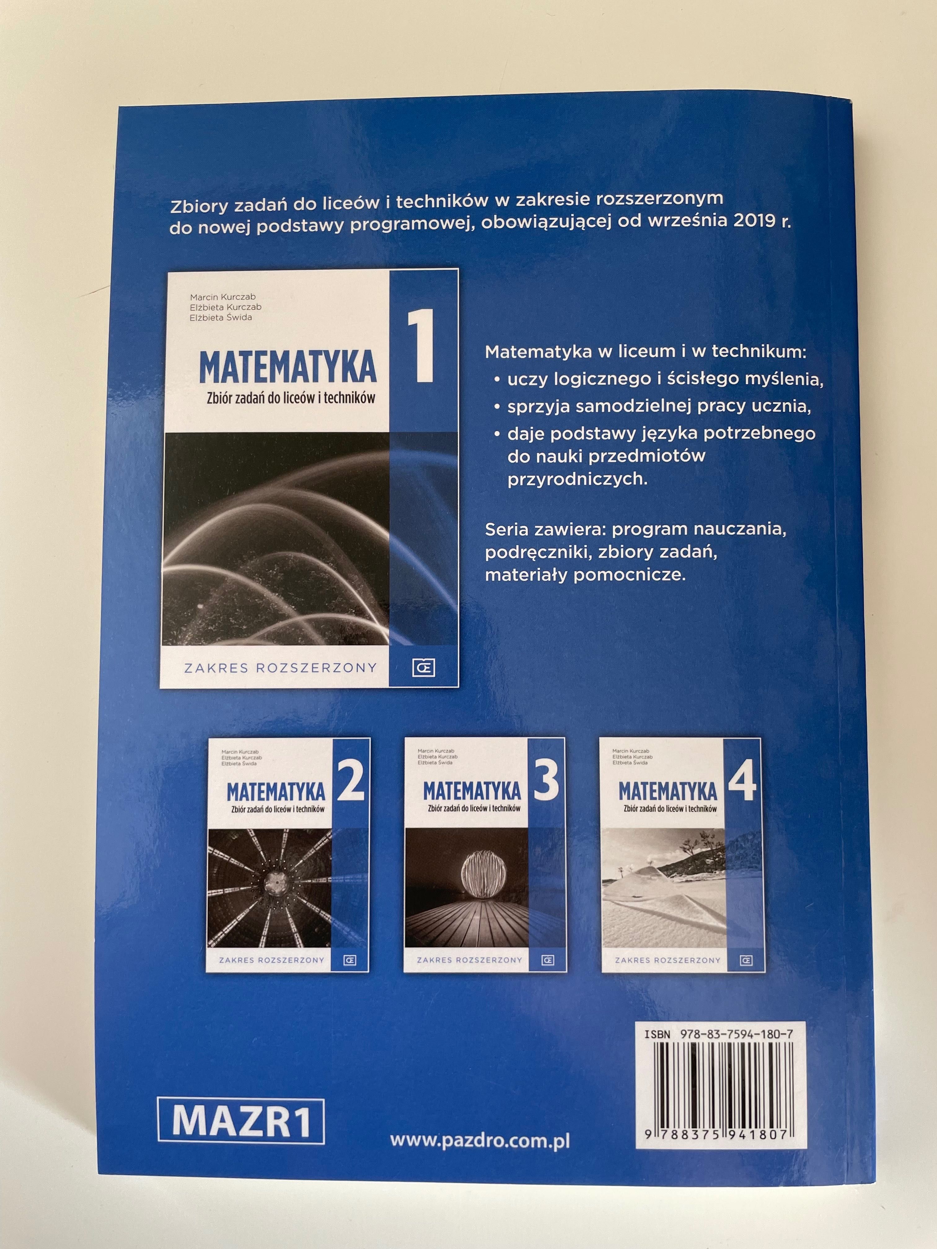 Podręcznik Matematyka 1 poziom rozszerzony + zbiór zadań