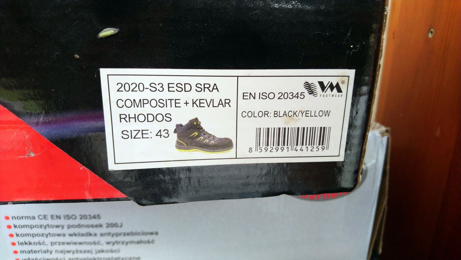 Buty robocze Rhodos S3 r. 43