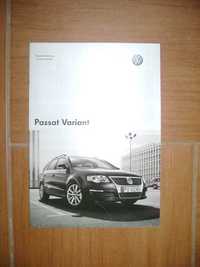 Prospekt VW Passat Variant luty 2006- dane techniczne i wyposażenie