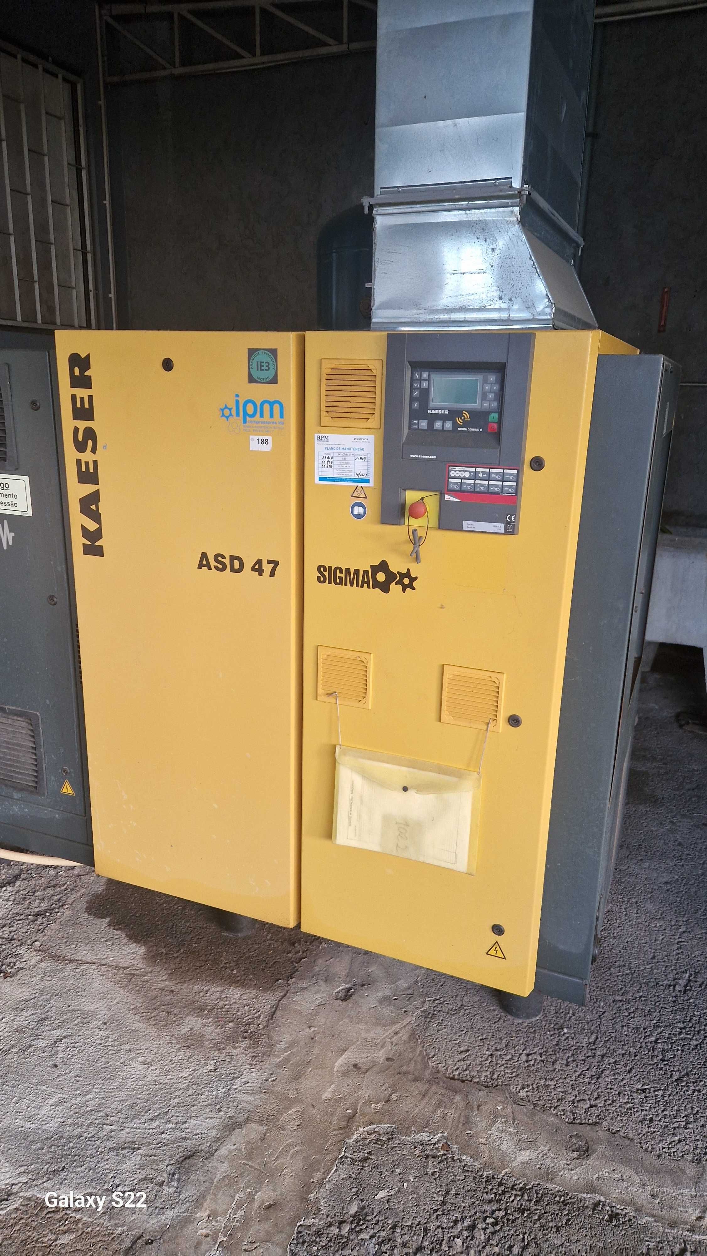 Compressor parafuso 25 KW Kaeser
