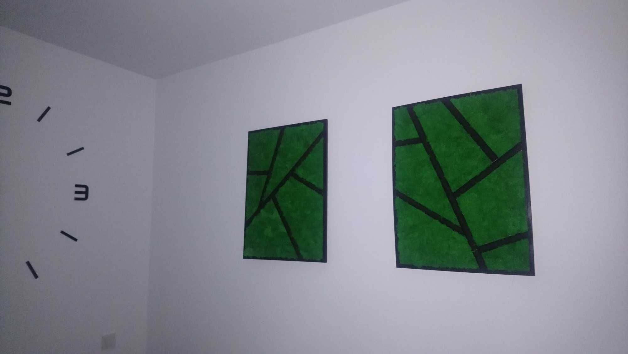 Obraz żywy, mech fiński, 50x70, zielony las, prezent, modern design